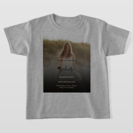 Moderne Foto-Personalisierte-Abschlussfeier-T-Shir T-Shirt