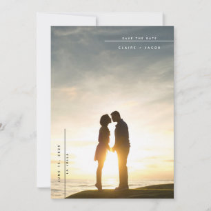 Moderne Foto-Save the Date-Karte Einladung
