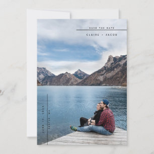 Moderne Foto-Save the Date-Karte Einladung