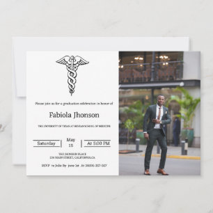 Moderne Foto Schule für Medizin Abschluss Ankündigung