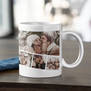 Moderne Foto Strip Collage Kaffeetasse
