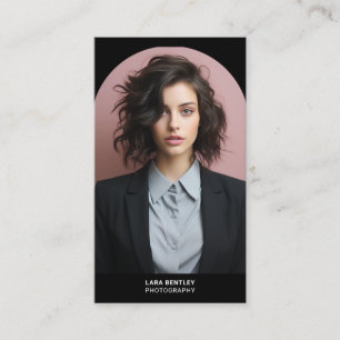 Moderne Foto Stylist Social Media mit QR-Code Visitenkarte