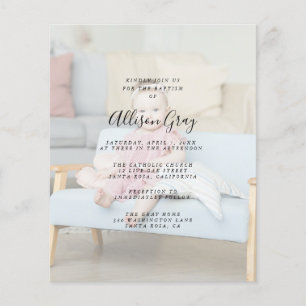 Moderne Foto-Taufe   Flyer Haushalt