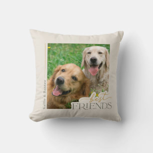 Moderne Foto-Tiere beste Freunde Foto Kissen