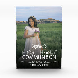 Moderne Foto Typografie Erste Heilige Kommune