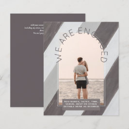 MODERNE FOTO-VERLOBUNG INVITE - Gemischte Farben