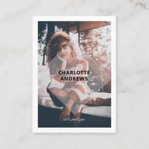 Moderne Foto Visitenkarte