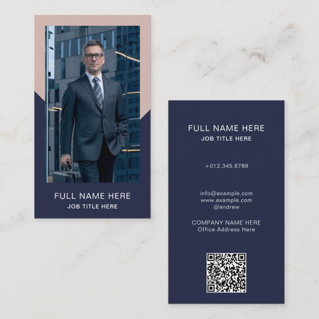 Moderne Foto-Visitenkarte für kreative Berufe Visitenkarte (Vorne/Hinten)