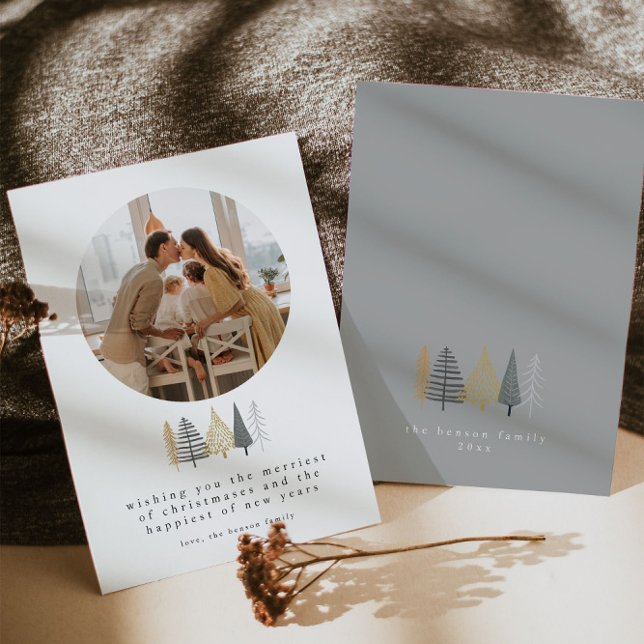 Moderne Foto Weihnachtskarte Feiertagskarte (Von Creator hochgeladen)