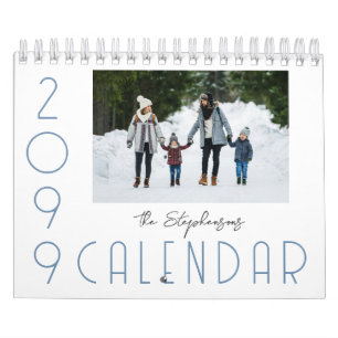 Moderne Fotocollage für die Familie, 6 pro Monat Kalender