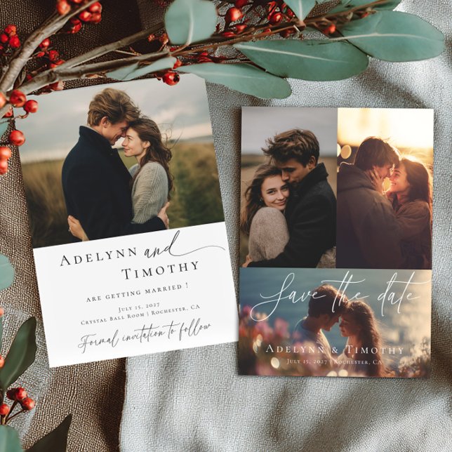 Moderne Fotocollage Save The Date (Von Creator hochgeladen)