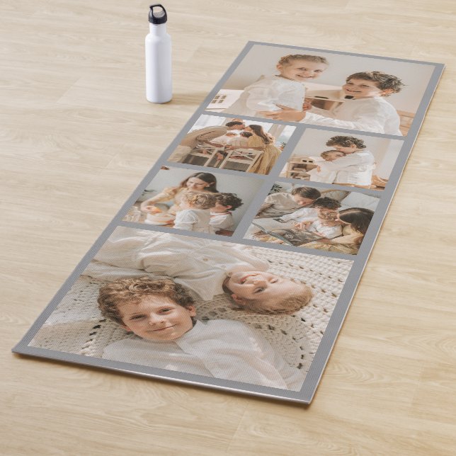 Moderne Fotocollage selbst gestalten  Yogamatte (Beispiel)