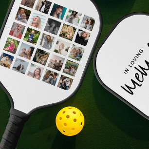 Moderne Fotocollage zur Erinnerung Pickleball Schläger