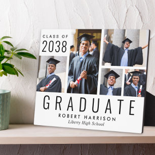 Moderne Fotocollage zur Graduierung Fotoplatte