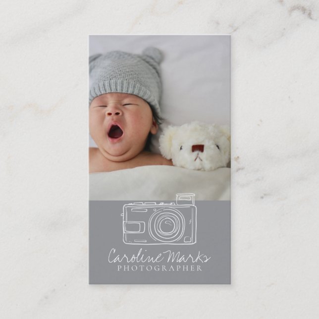 Moderne Fotografie beruflich Visitenkarte (Vorderseite)