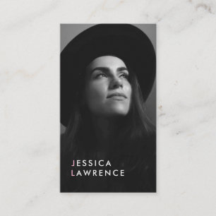 Moderne Fotografie des Schauspielermodelle Visitenkarte