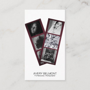 Moderne Fotografie-Hintergrund Visitenkarte