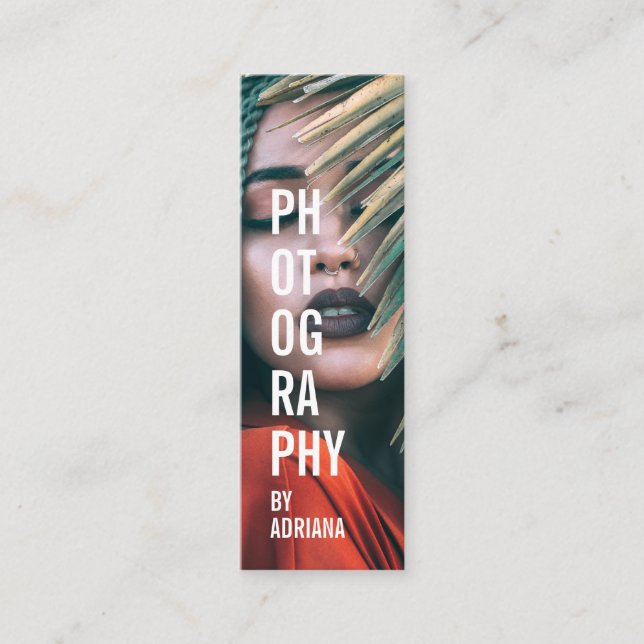 Moderne Fotografie, schicke Foto-Fotografin Mini Visitenkarte