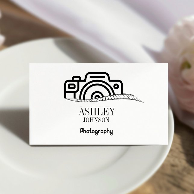 Moderne Fotografie Visitenkarte (Von Creator hochgeladen)