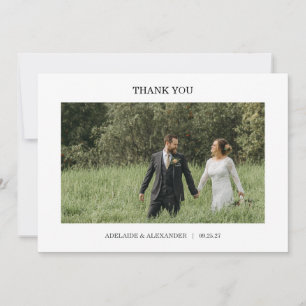Moderne Fotohochzeit Dankeskarten Dankeskarte