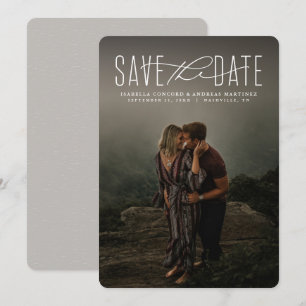 Moderne Fotokarte zum Speichern des Datums Save The Date