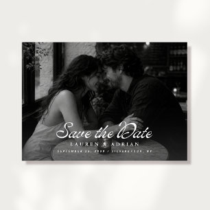 Moderne Fotolandschaft Save The Date Einladung