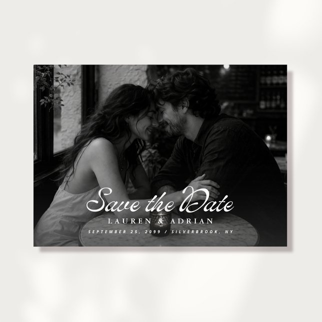 Moderne Fotolandschaft Save The Date Einladung (Von Creator hochgeladen)