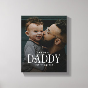 Moderne Fotoleinwand - Bester Papa Aller Zeiten Pe Leinwanddruck