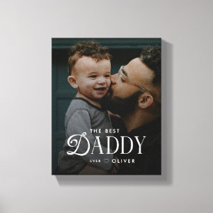 Moderne Fotoleinwand - Bester Papa Aller Zeiten Pe Leinwanddruck
