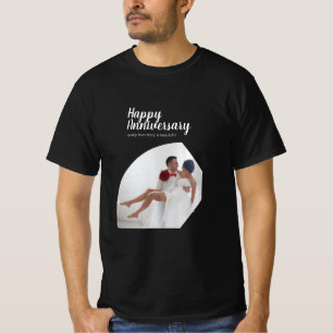 Moderne Fotoliebe Ehemann Ehefrau Herzlichen Glück T-Shirt