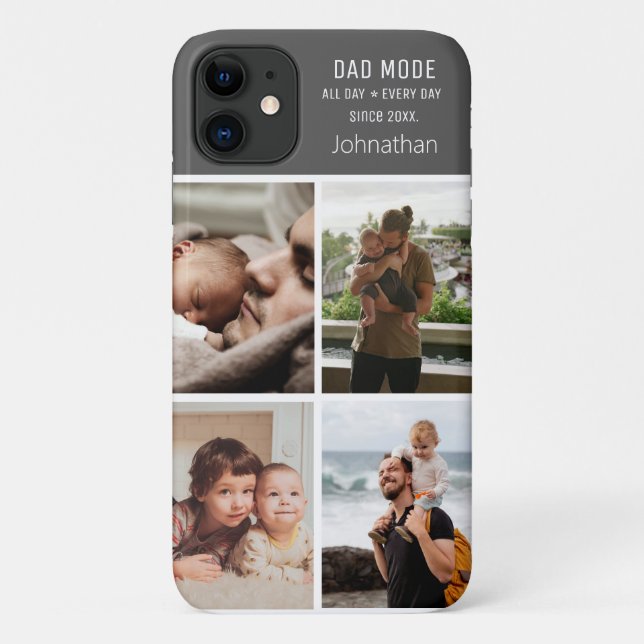 Moderne Fotomaterial personalisieren Sie den Vater Case-Mate iPhone Hülle (Rückseite)