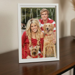 Moderne FotoPop-Folie-Holiday-Karte Folien Feiertagskarte