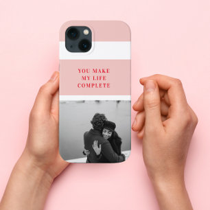 Moderne Fotos Rote und rosa glückliche Valentins iPhone 13 Hülle