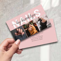 Moderne Fototypografie Nageldesignerin