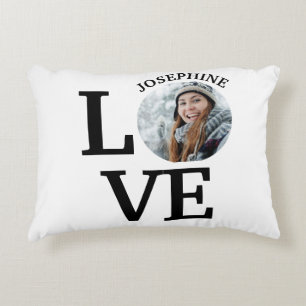 Moderne Fotovorlage für benutzerdefinierte Lieben Dekokissen