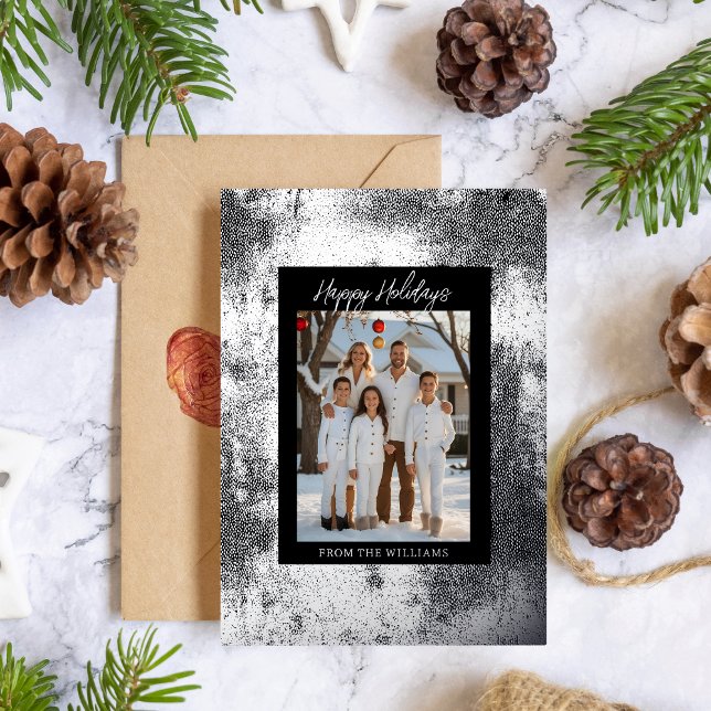 Moderne Fouler Weihnachtskarte Vorlage Urlaub Schw (Von Creator hochgeladen)