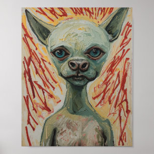 Moderne französische expressionistische Kunst Poster
