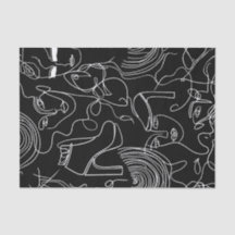 Moderne Frau, Linie Abstrakt