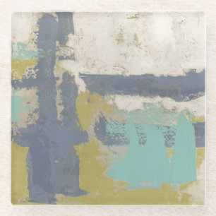 Moderne freie Ausdruck-Malerei Glasuntersetzer