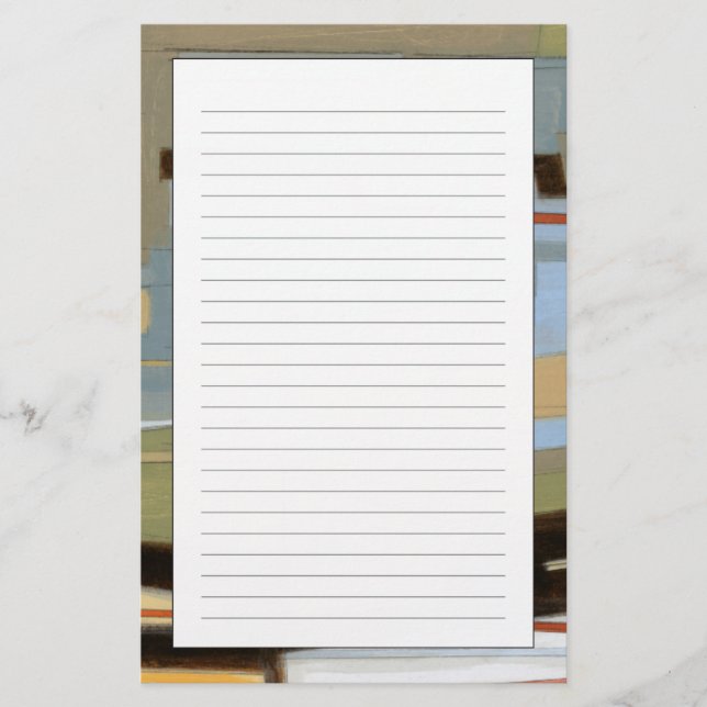 Moderne freie Ausdruck-Malerei vom Normannen Wyatt Briefpapier (Vorderseite)