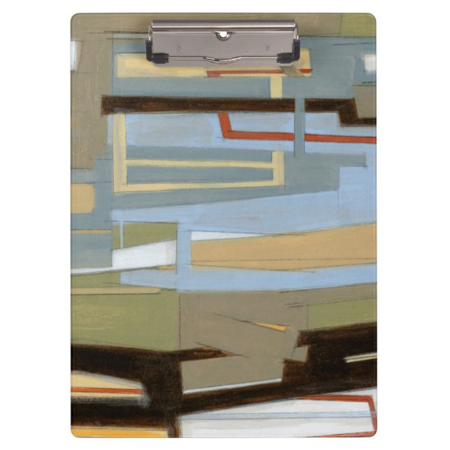 Moderne freie Ausdruck-Malerei vom Normannen Wyatt Klemmbrett (Vorderseite)