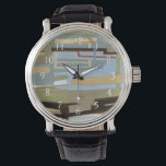 Moderne freie Ausdrucksbilder von Norman Wyatt Armbanduhr<br><div class="desc">Als modernes Bild für freie Meinungsäußerung von Norman Wyatt Jr. weist es ineinander greifende Linien auf,  die enge Farbverbindungen bilden. Perfekt als persönlicher Einkauf oder als Geschenk für jemanden,  der freie Meinungsbilder liebt.</div>