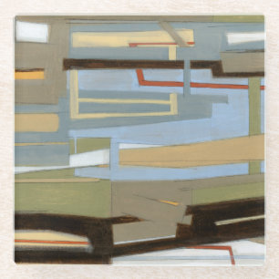 Moderne freie Ausdrucksbilder von Norman Wyatt Glasuntersetzer