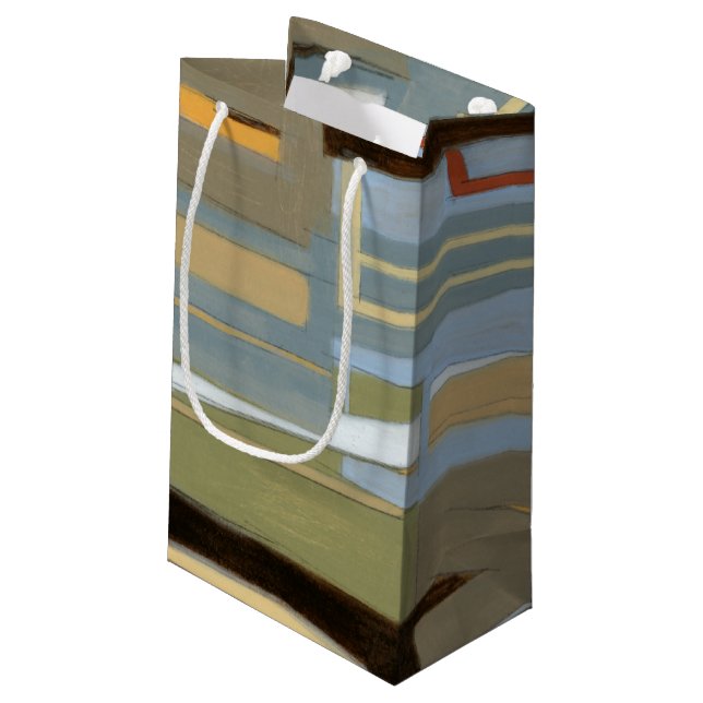 Moderne freie Ausdrucksbilder von Norman Wyatt Kleine Geschenktüte (Rückseite Schrägansicht)