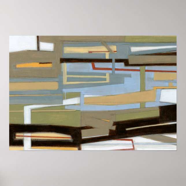 Moderne freie Ausdrucksbilder von Norman Wyatt Poster (Vorne)