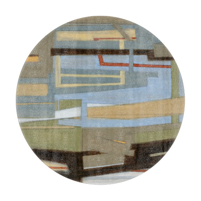 Moderne freie Ausdrucksbilder von Norman Wyatt Schneidebrett (Vorderseite)