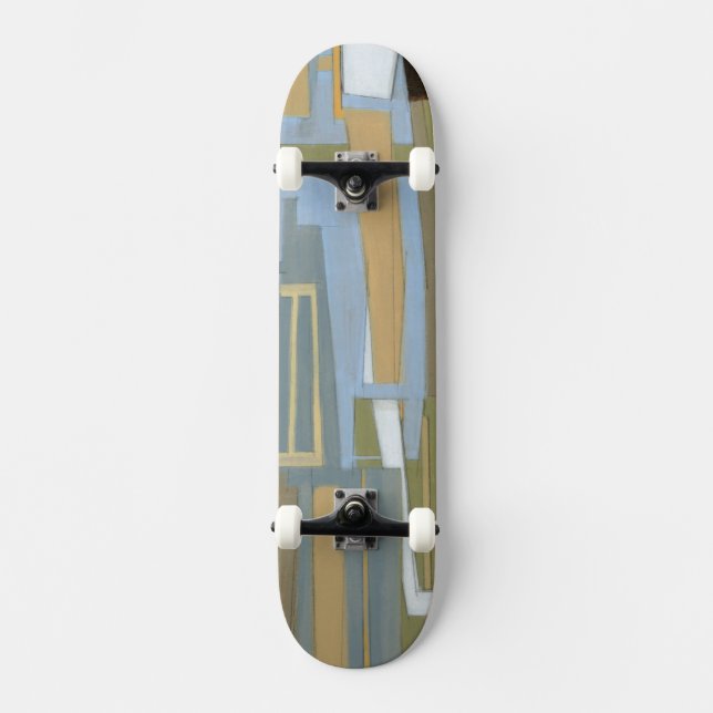 Moderne freie Ausdrucksbilder von Norman Wyatt Skateboard (Vorderseite)