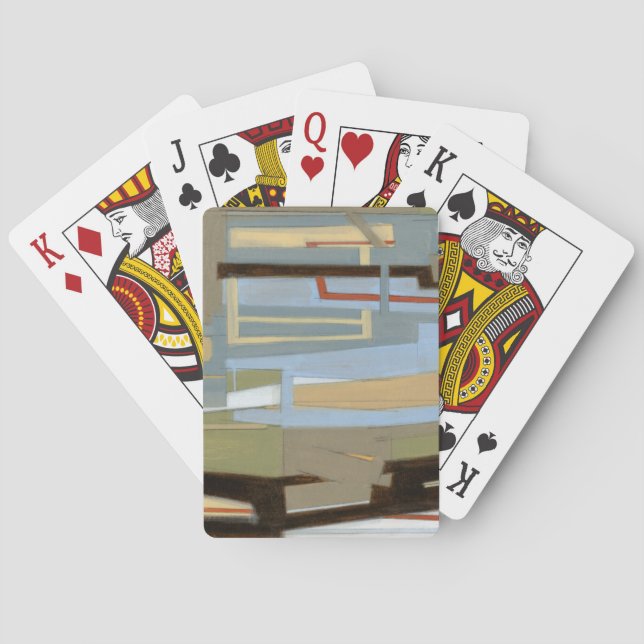 Moderne freie Ausdrucksbilder von Norman Wyatt Spielkarten (Rückseite)