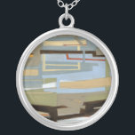 Moderne freie Ausdrucksbilder von Norman Wyatt Versilberte Kette<br><div class="desc">Als modernes Bild für freie Meinungsäußerung von Norman Wyatt Jr. weist es ineinander greifende Linien auf,  die enge Farbverbindungen bilden. Perfekt als persönlicher Einkauf oder als Geschenk für jemanden,  der freie Meinungsbilder liebt.</div>