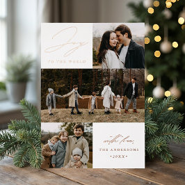 Moderne Freude am 4. Foto der Welt Folien Feiertagskarte